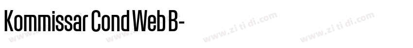 Kommissar Cond Web B字体转换